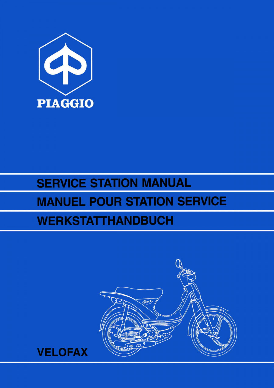 Piaggio Velofax, Werkstatthandbuch