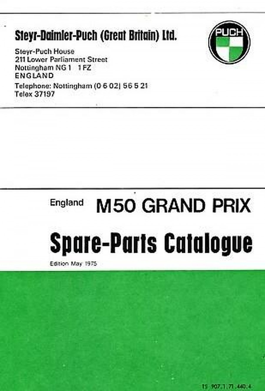 Puch Moped M 50 Grand Prix, spare-parts-catalogue