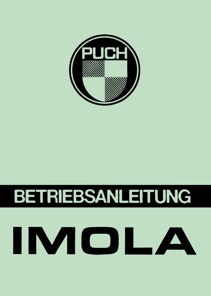 Puch Moped, Typ Imola GX / X, Betriebsanleitung