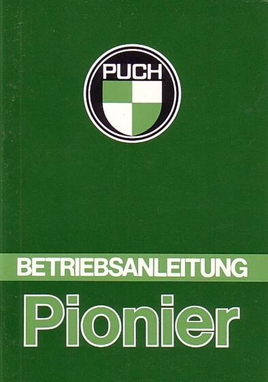 Puch Pionier, 4-Gang Fußschaltung. Betriebsanleitung