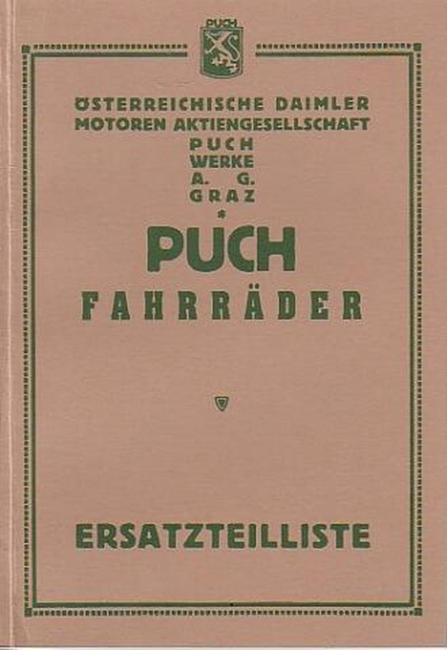 Puch Fahrräder Damen, Herren, Rennrad Modelle IV, IIIa, VII, Ersatzteilkatalog