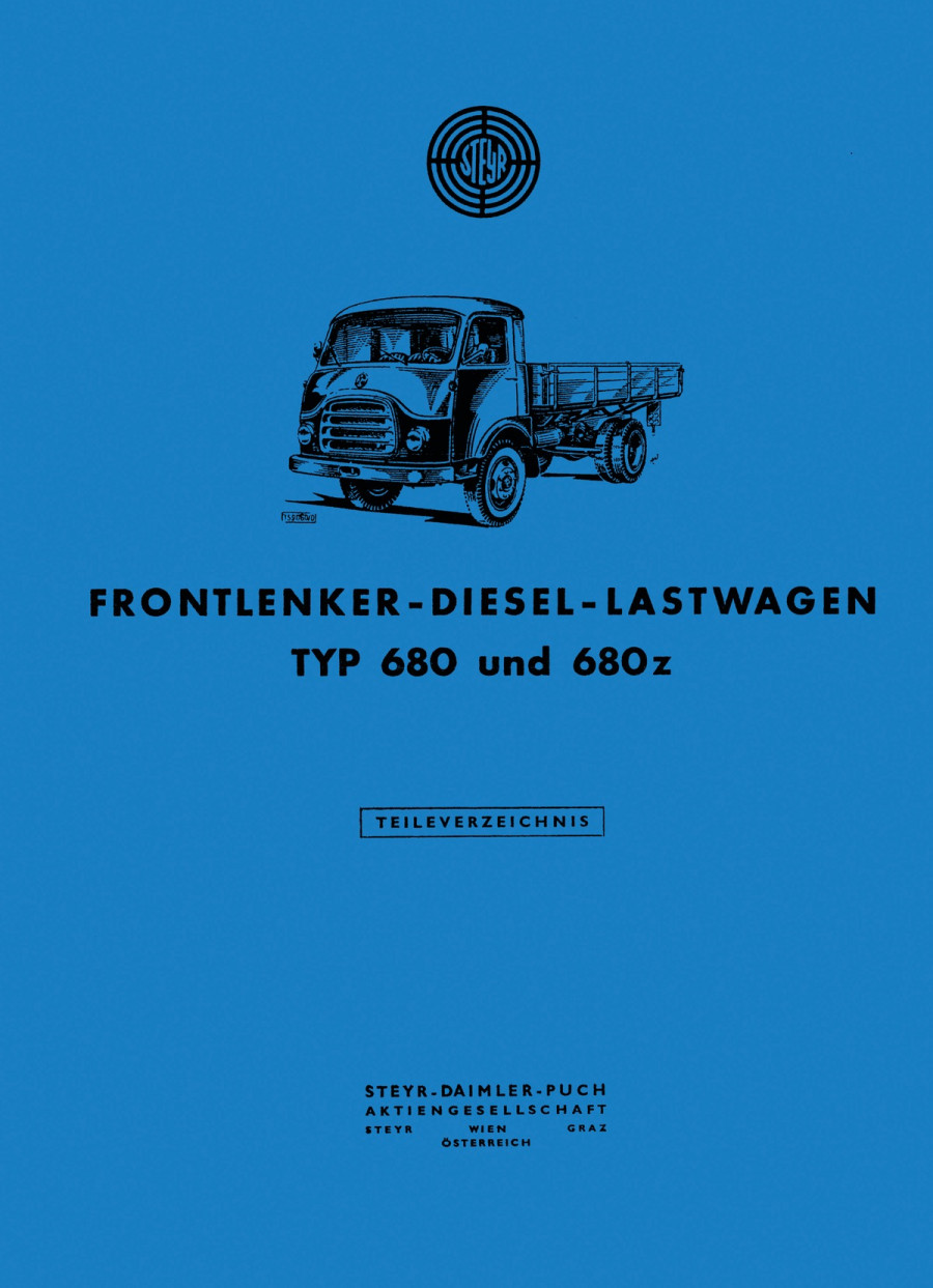 Steyr 680 und 680 z, Ersatzteilkatalog