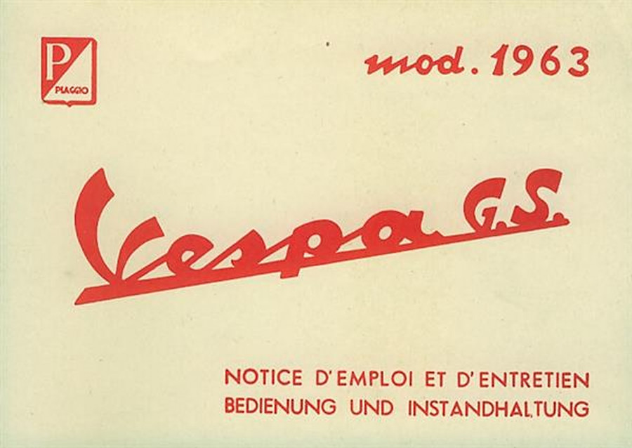 Vespa GS VSB 1 (1963) Betriebsanleitung