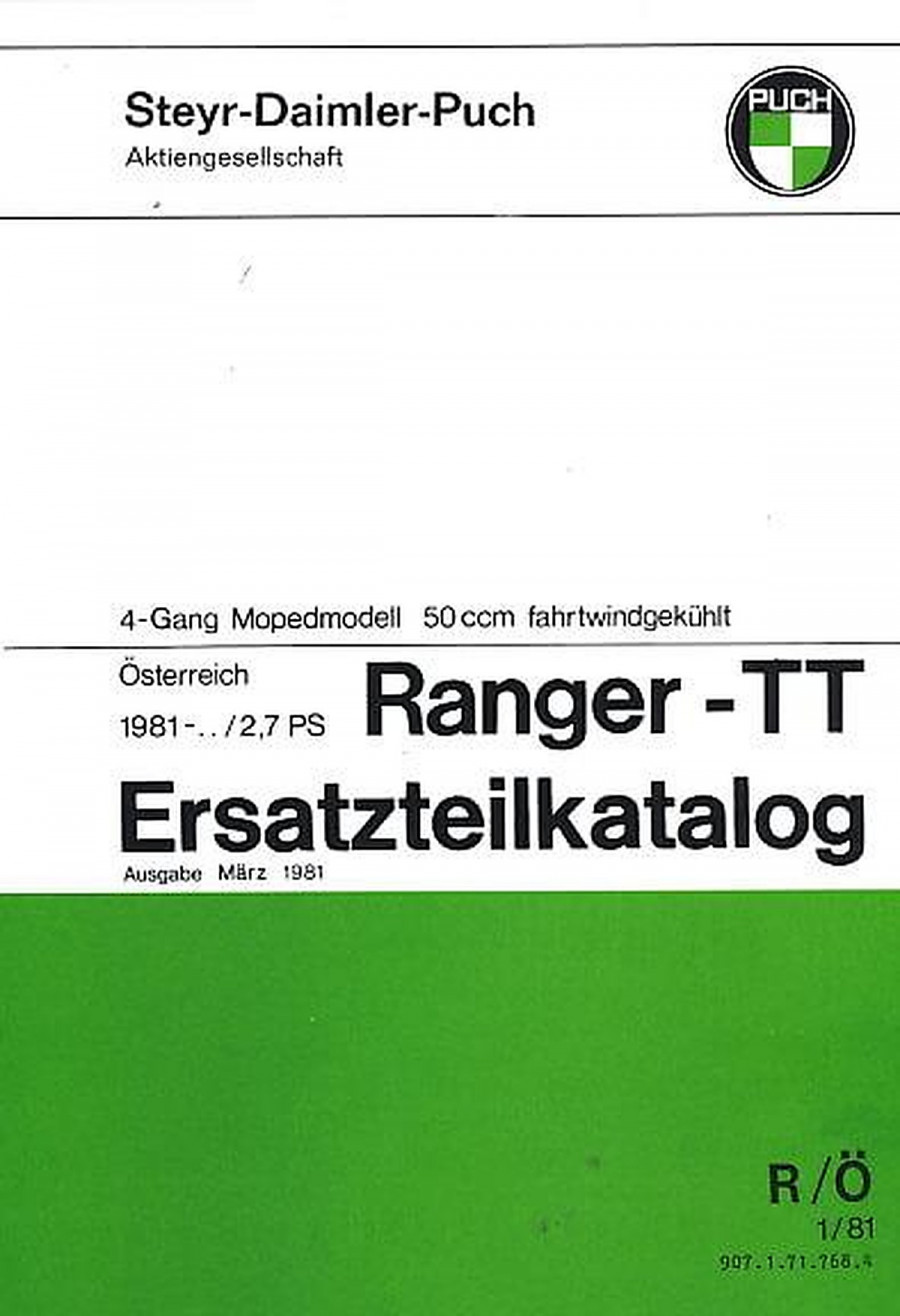 Puch Ranger TT Ersatzteilkatalog