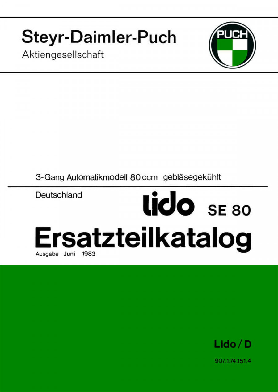Puch Lido SE80 Ersatzteilkatalog