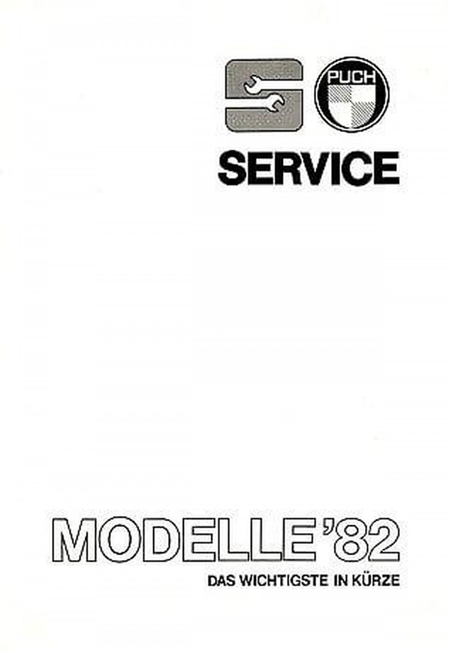 Puch Service Modelle 1982