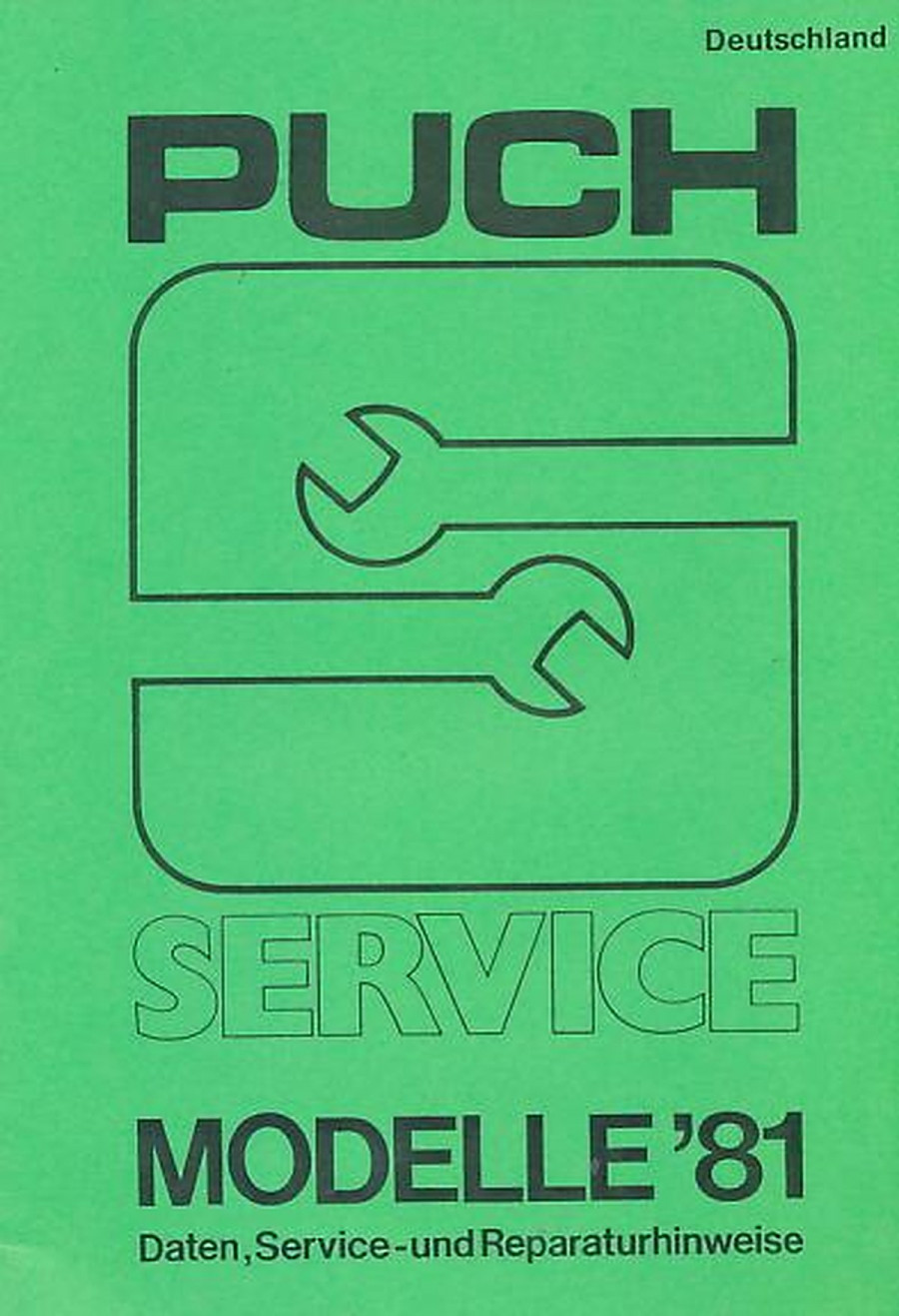 Puch Service Modelle 1981 Deutschland