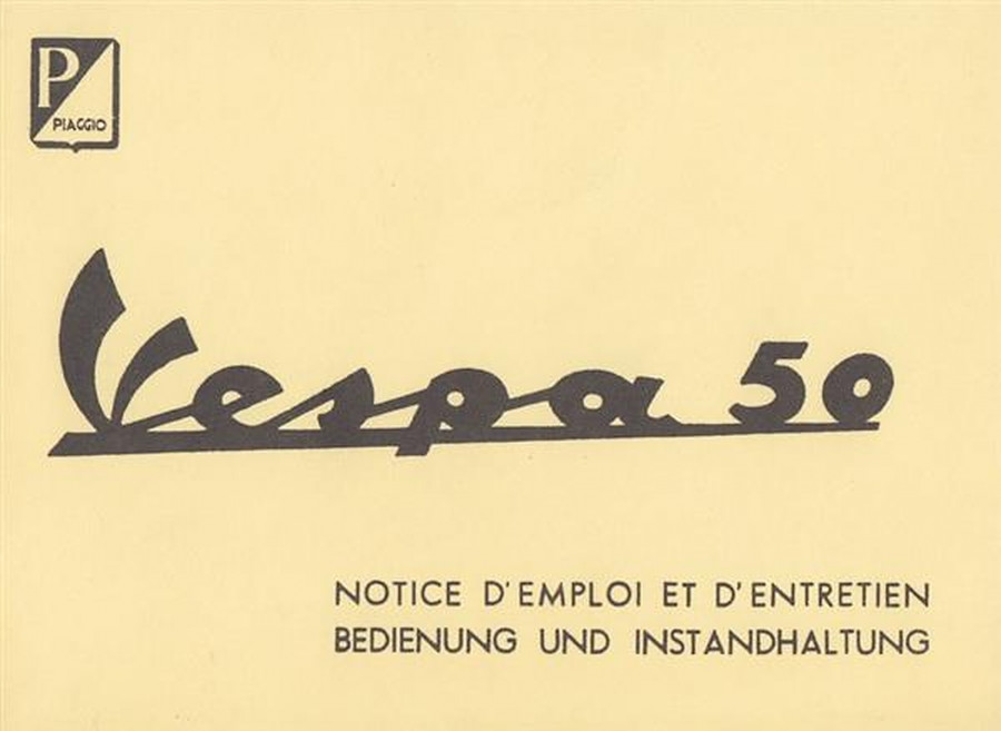 Piaggio Vespa 50 (V5A1), Bedienung und Instandhaltung
