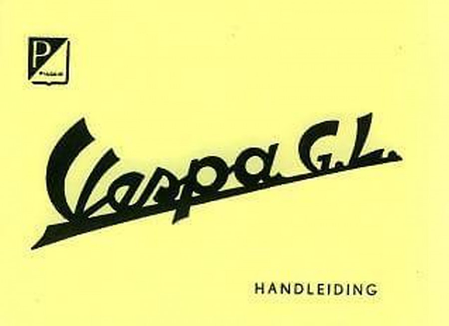 Vespa 150 G.L., Betriebsanleitung, Ausführung (Lizenzbau) für Benelux-Staaten in holländischer Sprache