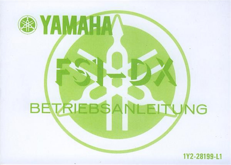 Yamaha FS 1-DX, Betriebsanleitung
