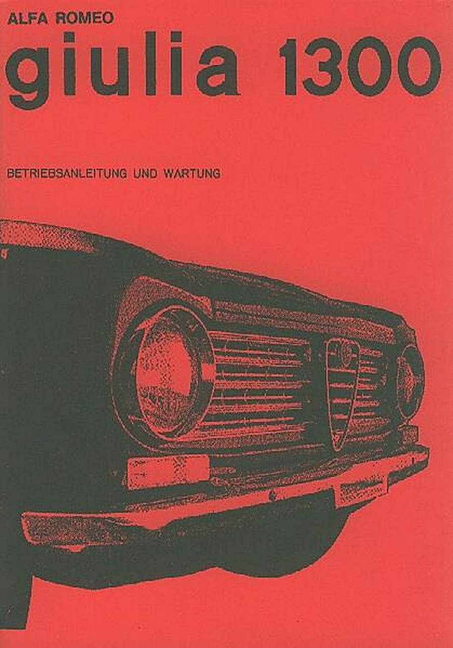 Alfa Romeo Giulia 1300 Betriebsanleitung
