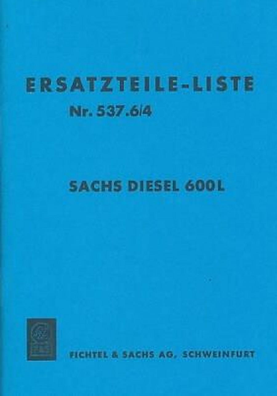 Sachs Diesel 600L Ersatzteile-Liste