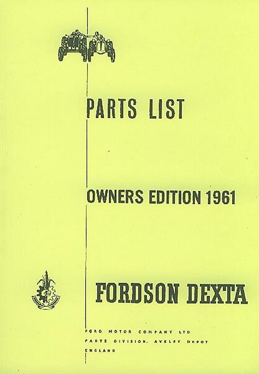 Ford Dexta Parts List