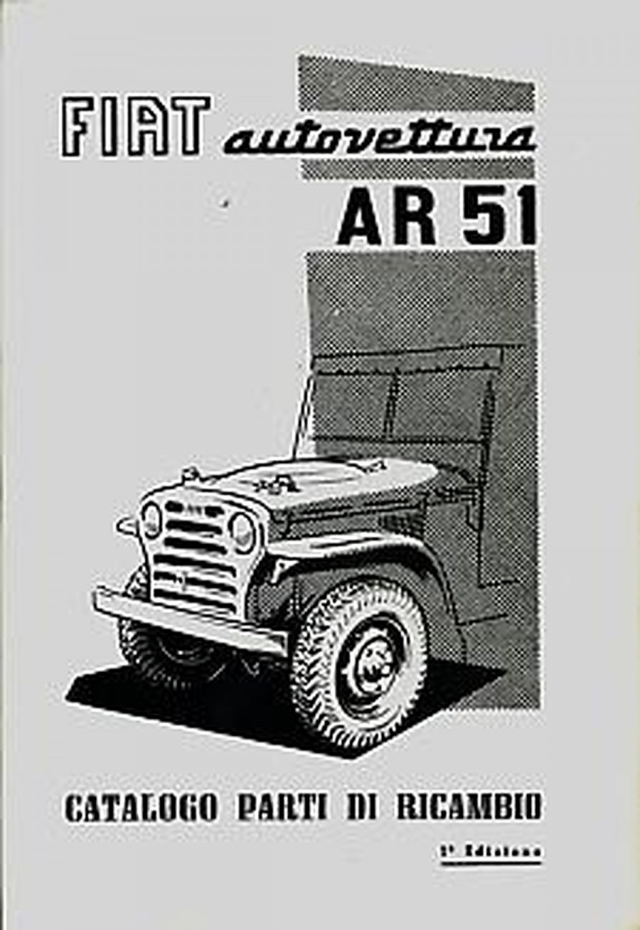 Fiat AR 51 Autovettura Jeep Ersatzteilkatalog