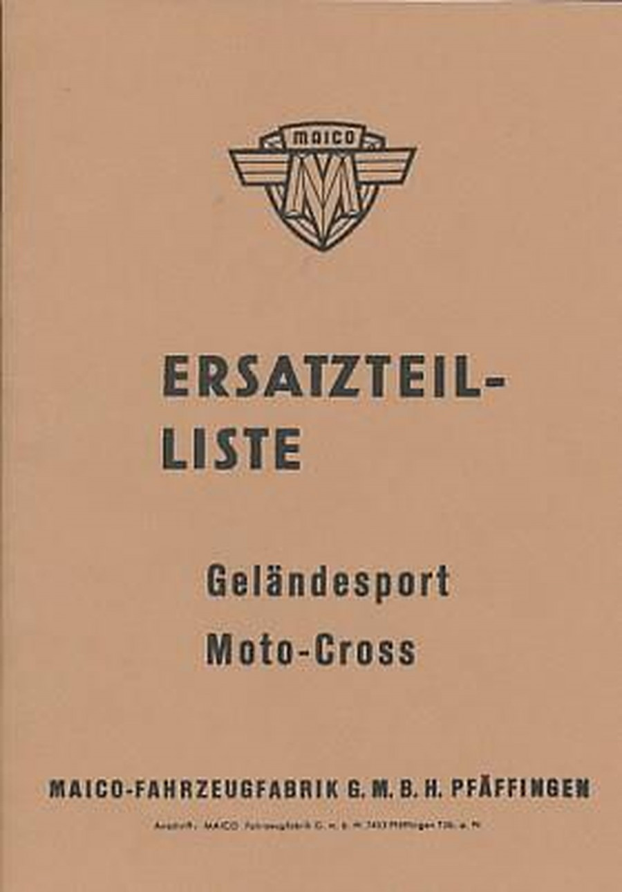 Maico GS175 GS250 GS360 MC175 MC250 MC360 Ersatzteilkatalog