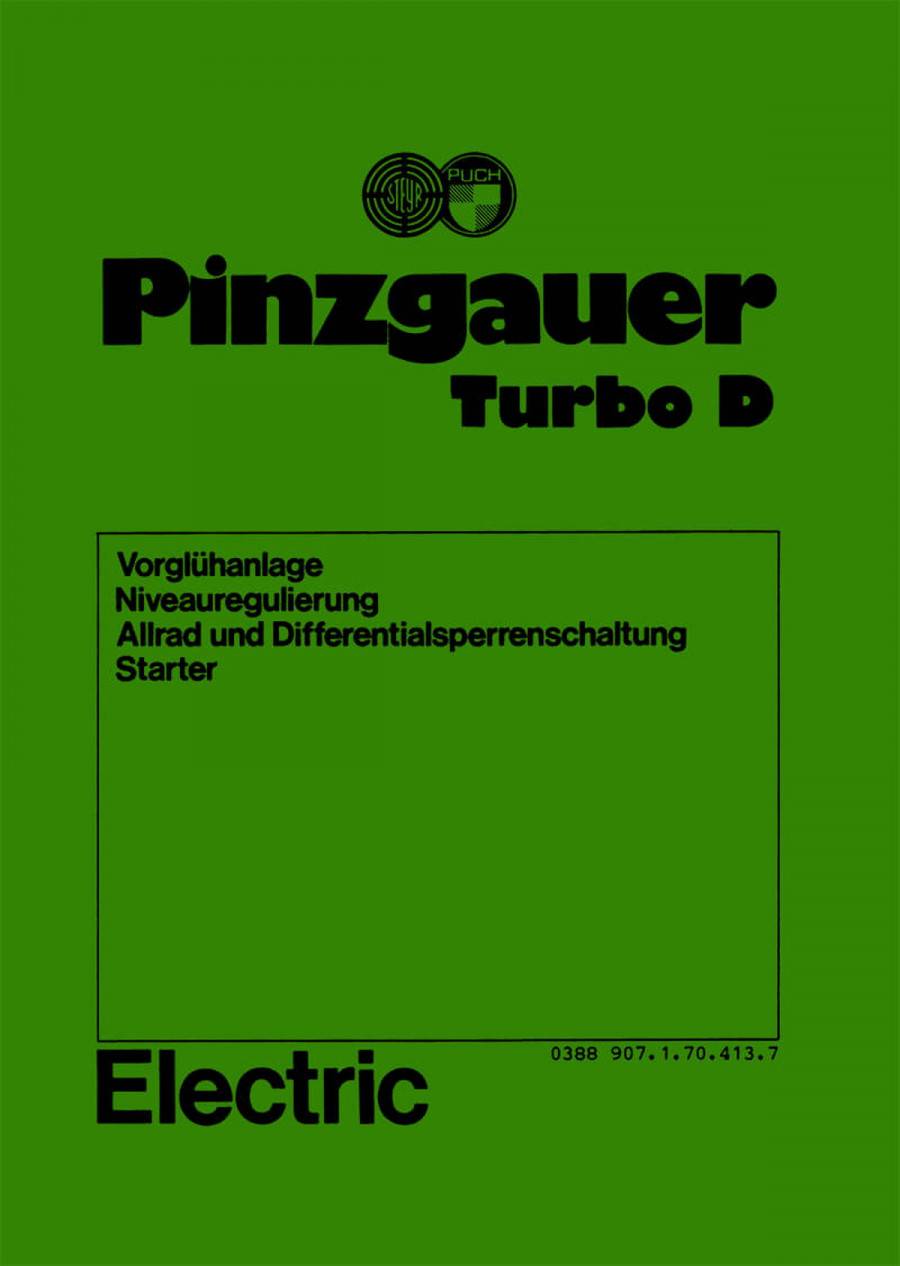 Puch Pinzgauer Turbo D, Electric, Reparturanleitung