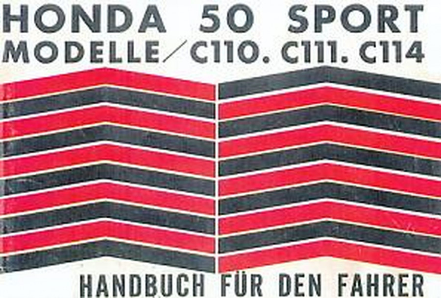 Honda 50 Sport Modelle C110 C111 C114 Fahrerhandbuch
