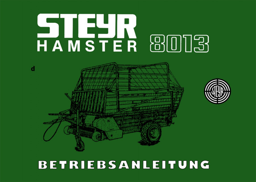 Steyr Hamster 8013 Betriebsanleitung