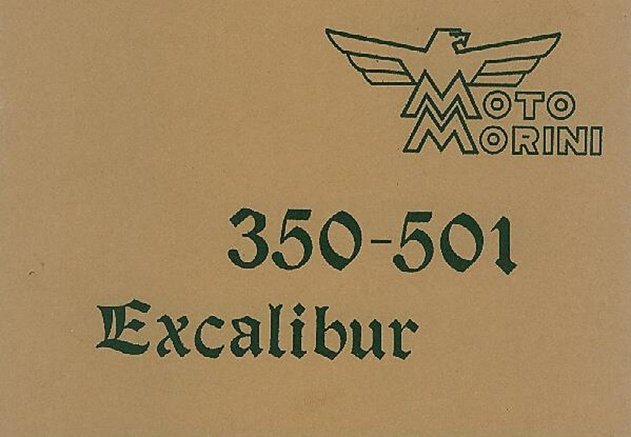 Moto Morini 350 - 501 Excalibur (Chopper), Istruzioni