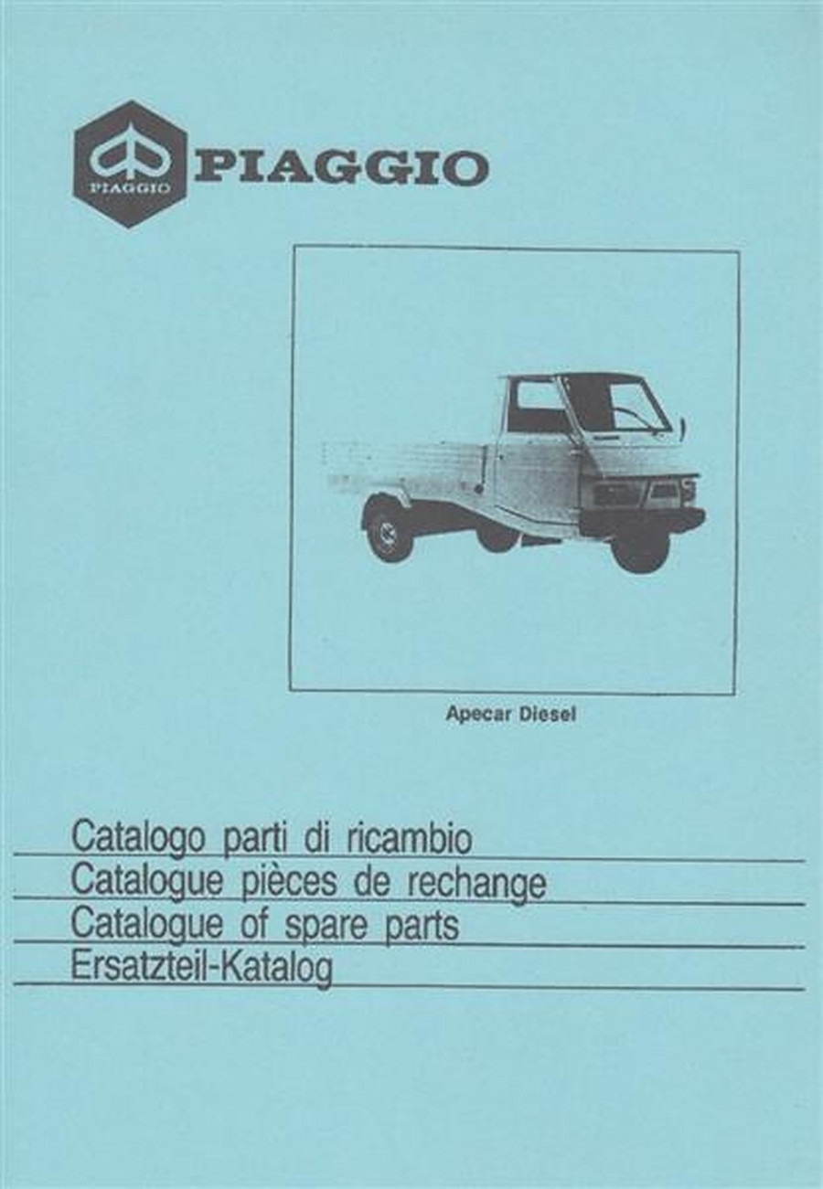 Piaggio Apecar Diesel Ersatzteilkatalog