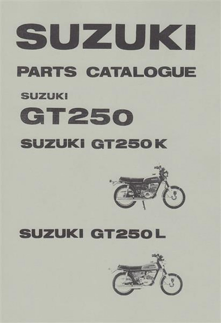 Suzuki GT 250, GT 250 K, GT 250 L, Parts Catalogue