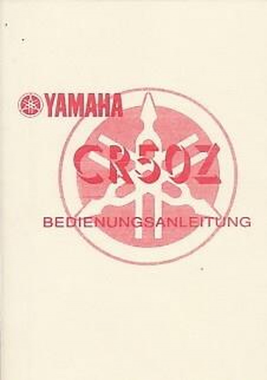 Yamaha CR 50 Z, Betriebsanleitung
