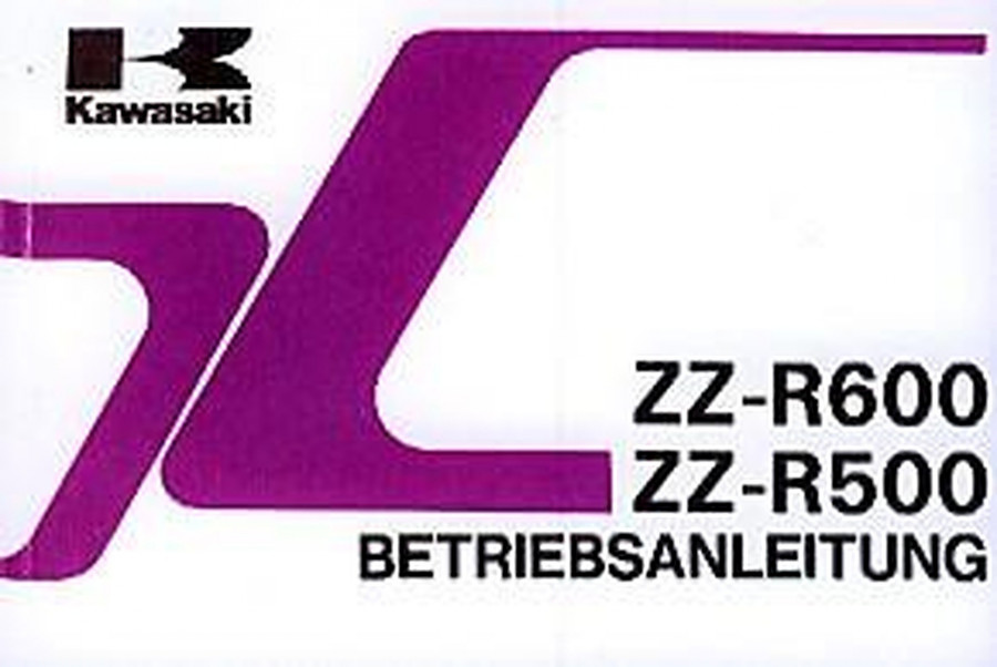 Kawasaki ZZ-R 500 - D2 und ZZ-R 600 - E2, Betriebsanleitung