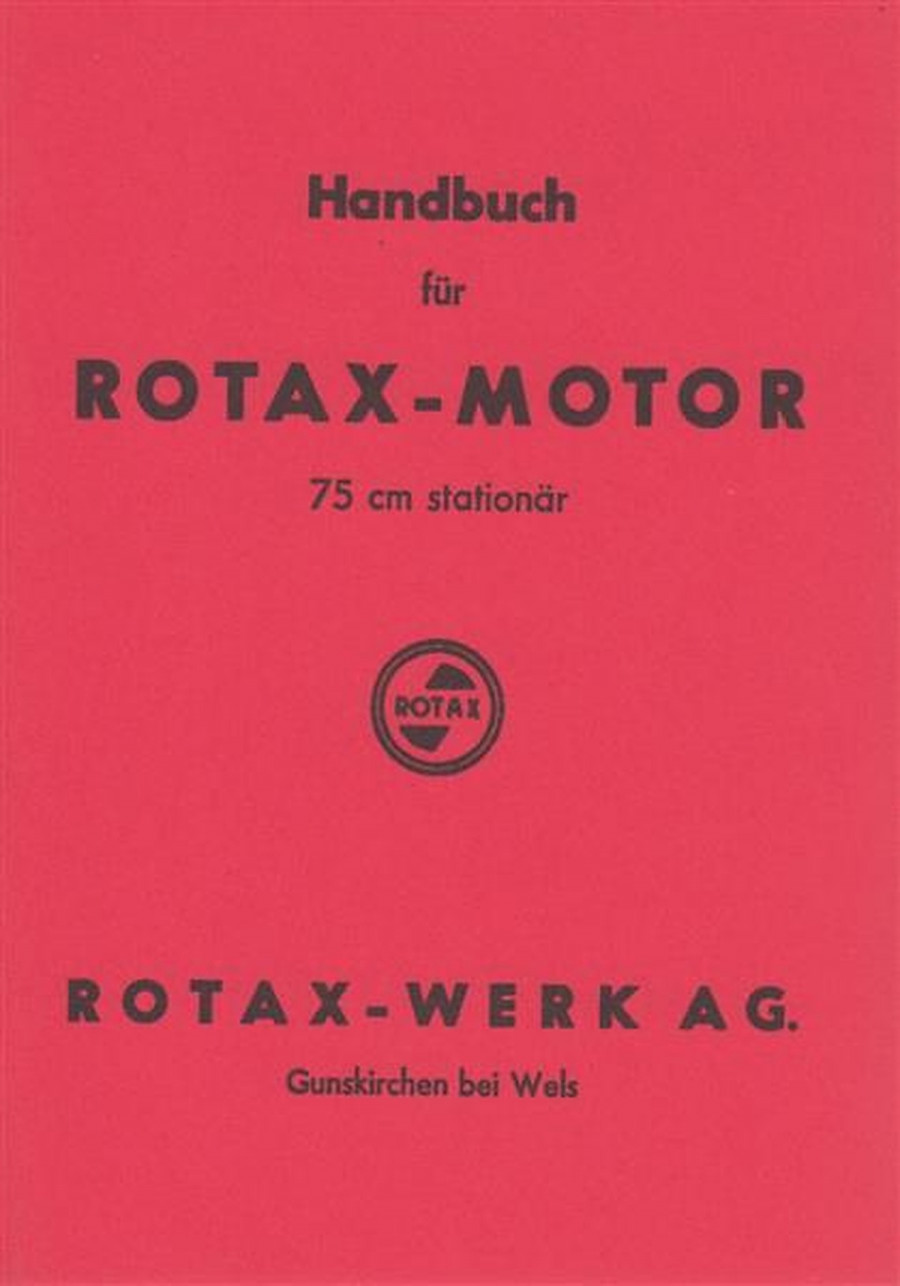 Rotax Stationärmotor 75 ccm, Handbuch