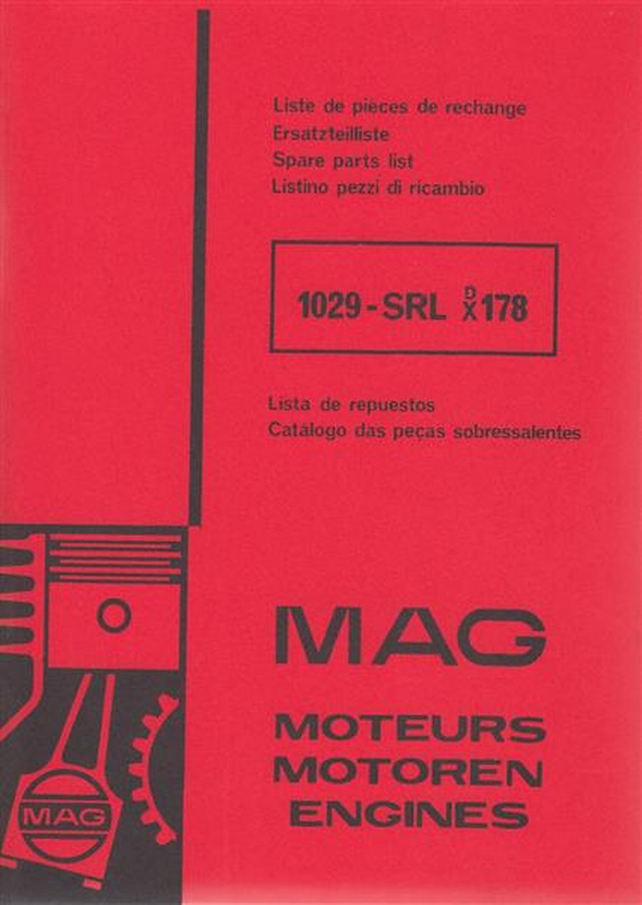 MAG Motor, Typ 1029-SRL DX 178, Ersatzteilliste