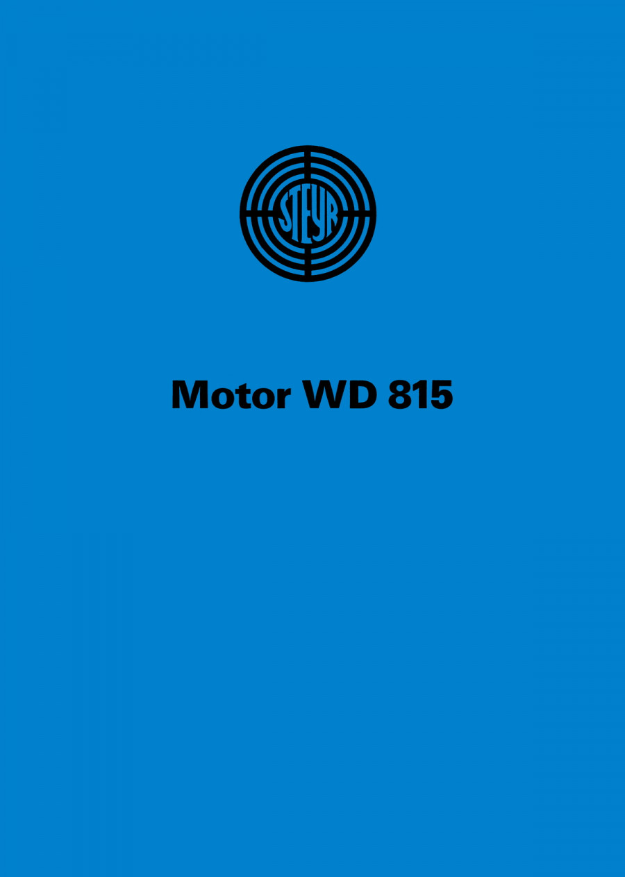 Steyr Motor WD 815 Beschreibung