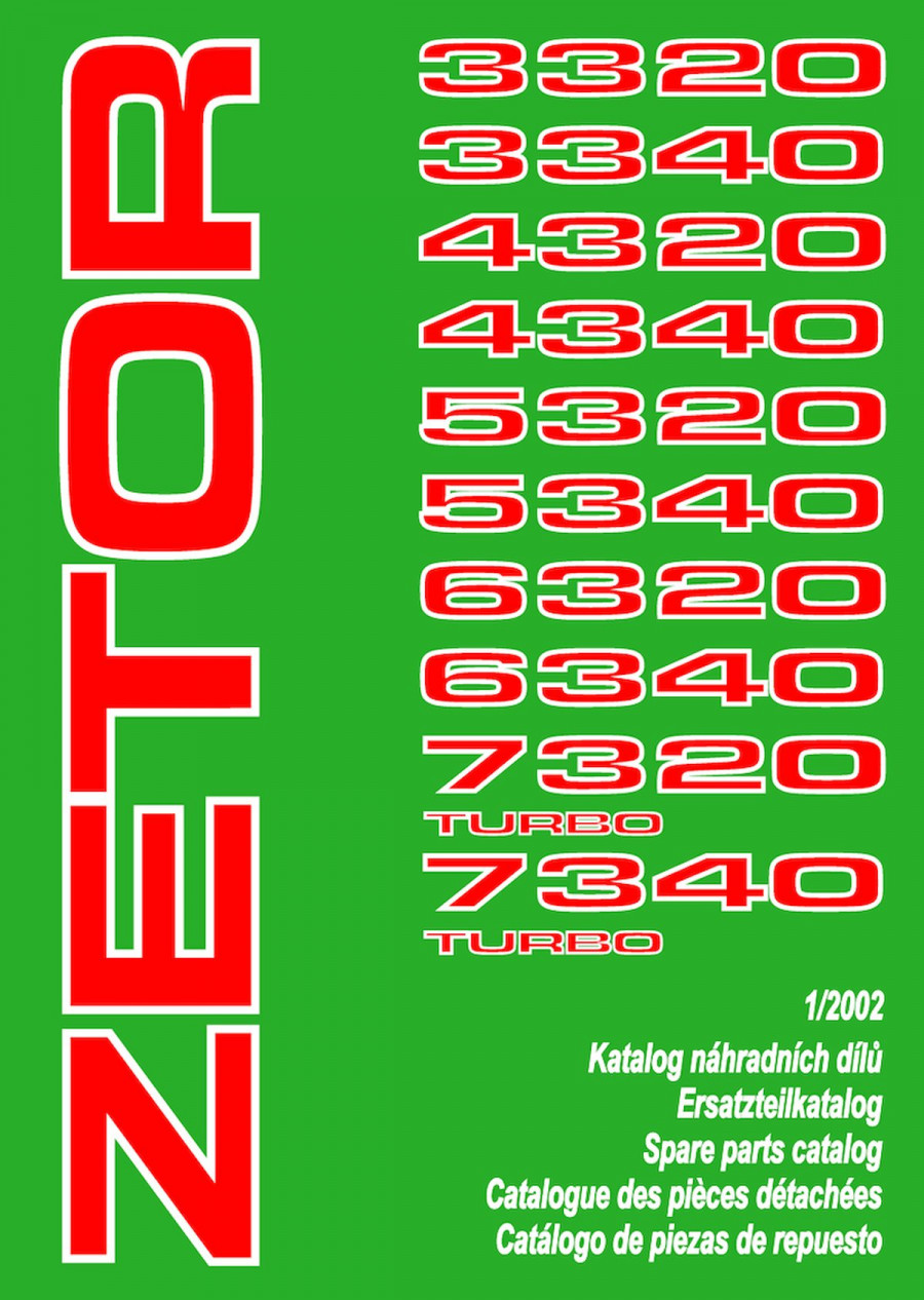 Zetor 3320, 3340, 4320, 4340, 5320, 5340, 6320, 6340, 7320, 7340 Ersatzteilkatalog