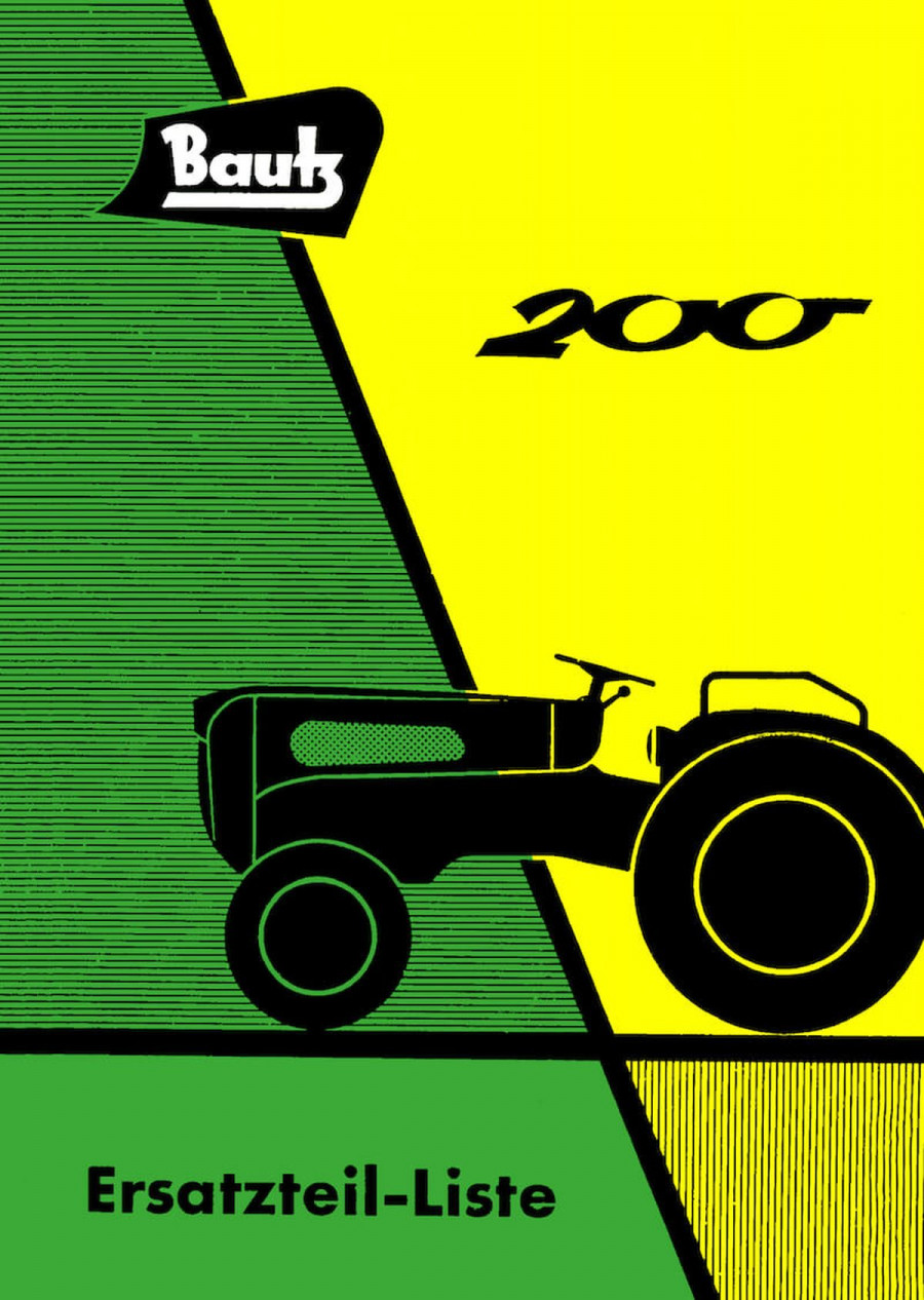Bautz 200 Traktor Ersatzteilliste