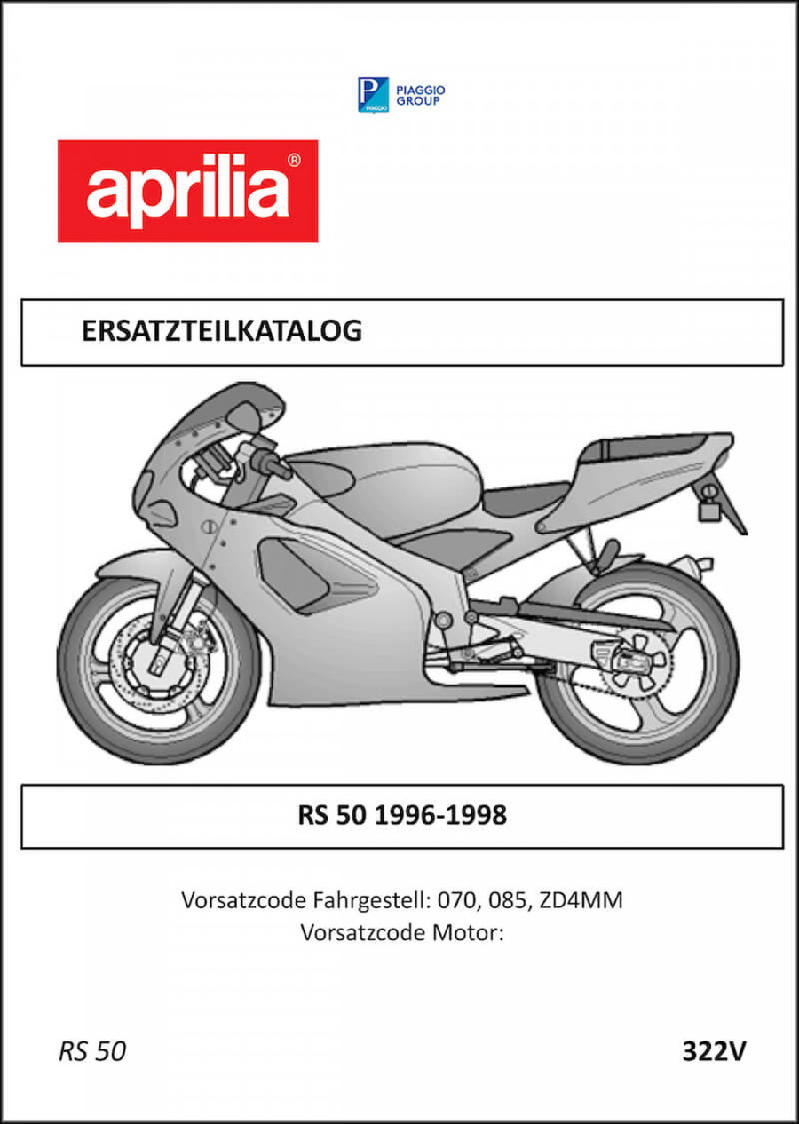 Aprilia RS50 Ersatzteilkatalog