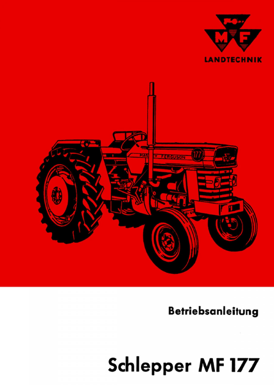 Massey-Ferguson MF177 Betriebsanleitung