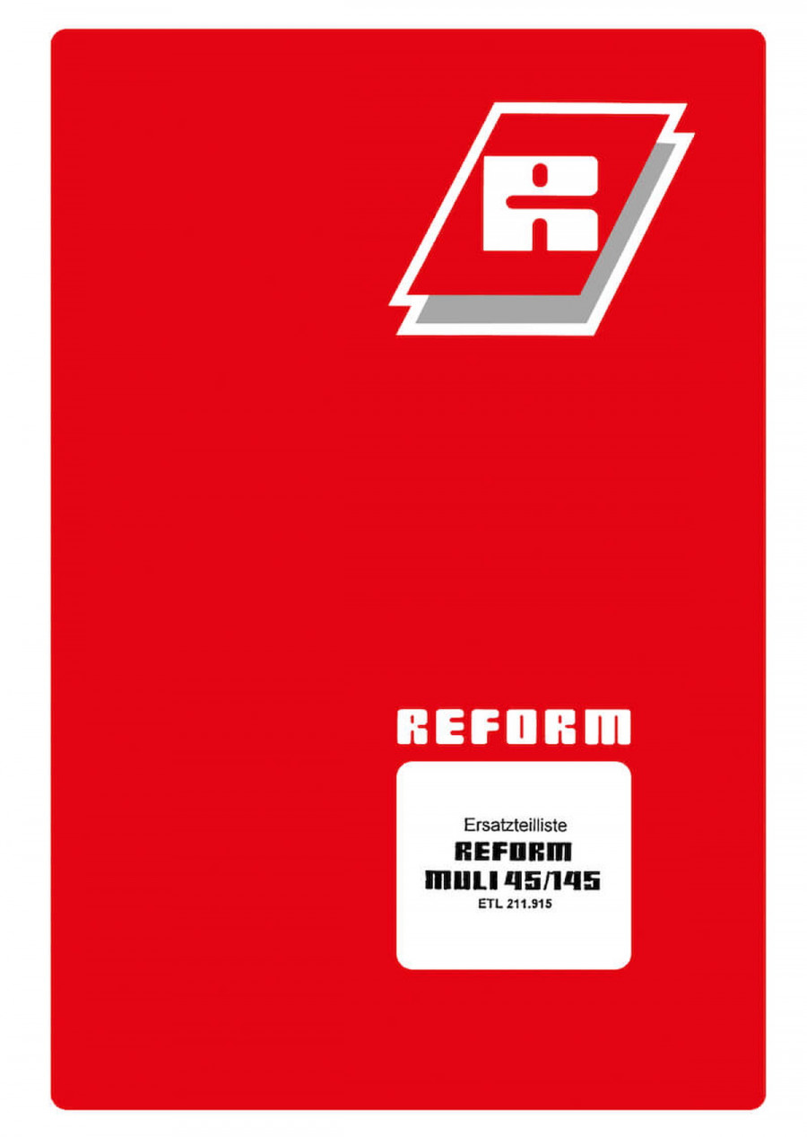 Reform Muli 45 und Muli 145 Ersatzteilliste