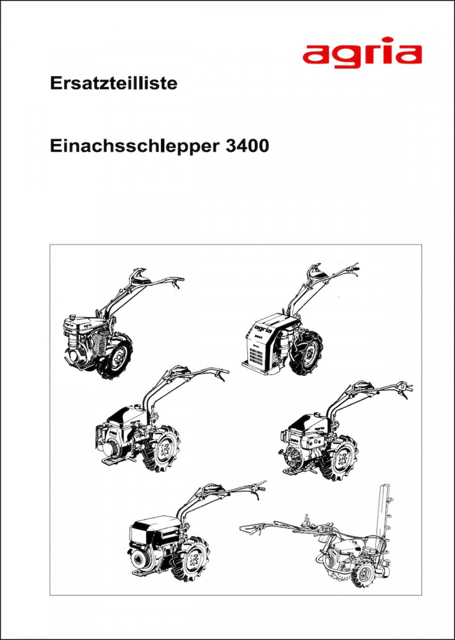 Agria 3400 Ersatzteilliste