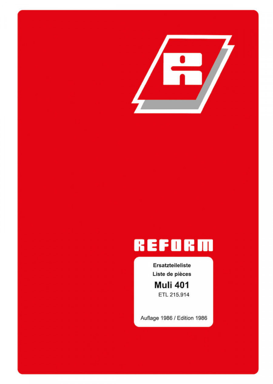 Reform Muli 401 Ersatzteilliste