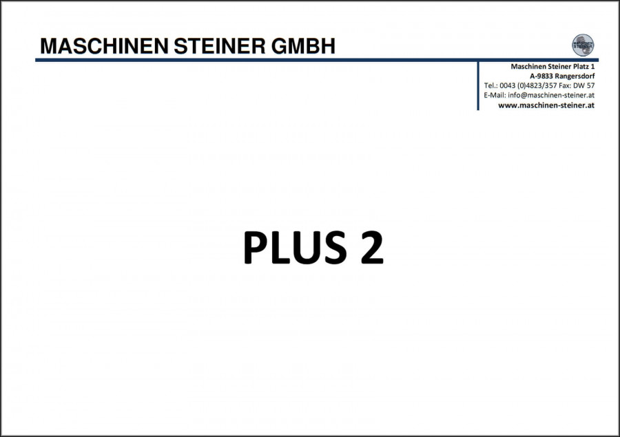 Maschinen Steiner Plus 2 Ersatzteilliste