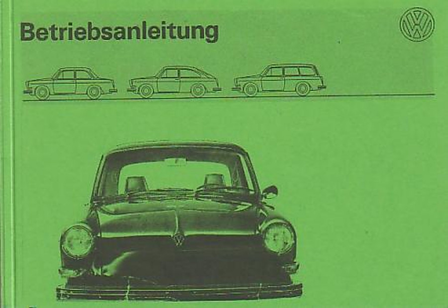 VW 1600 Variant, Betriebsanleitung