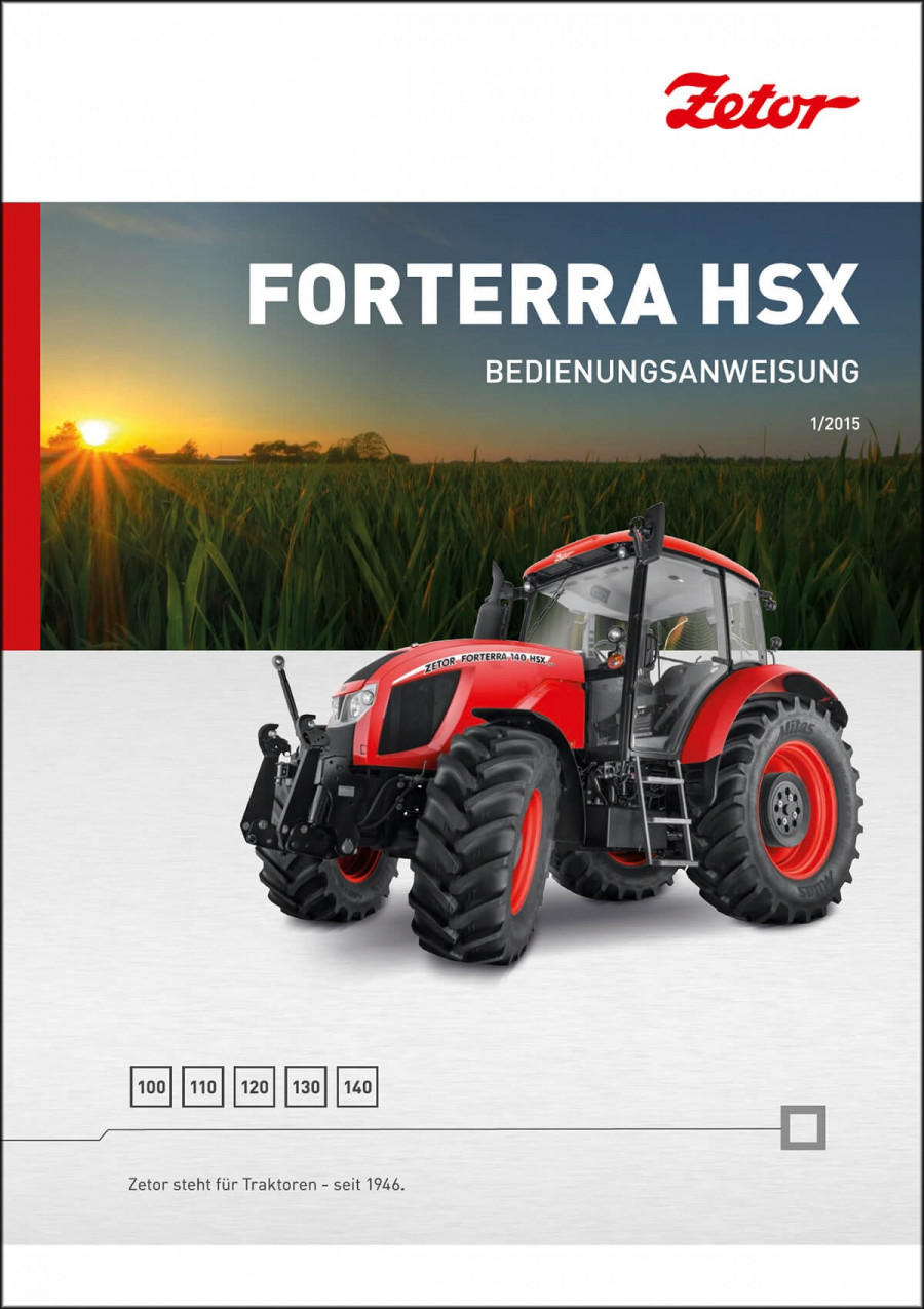 Zetor Forterra HSX 5 Betriebsanleitung