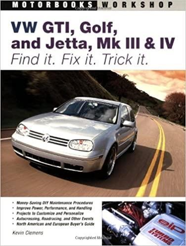 VW GTI, Golf, Jetta, MK III & IV - Find It. Fix It. Trick It.