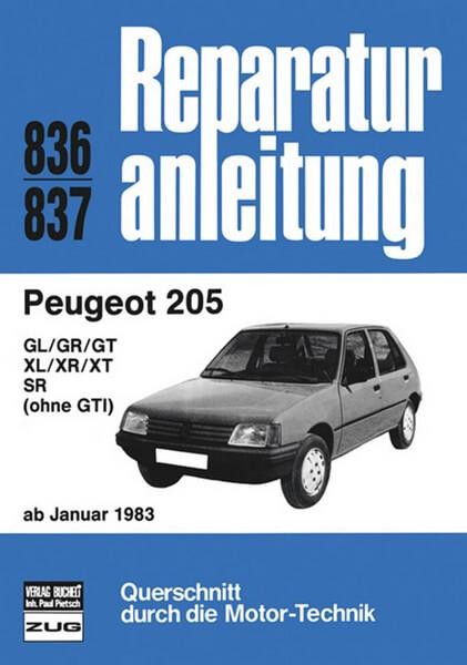 Peugeot 205 ab 01/1983 - Reparaturbuch