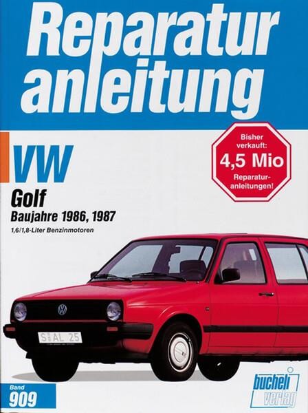 VW Golf C / CL / GL / GTi / GTi 16V 1986-1987 - Reparaturbuch