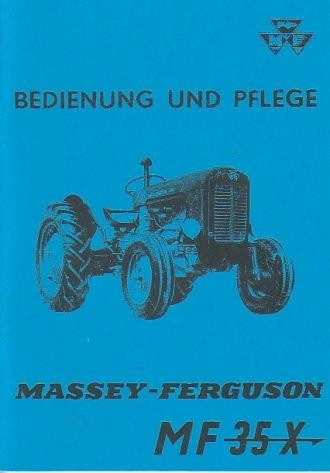 Massey-Ferguson MF 35 X Betriebsanleitung
