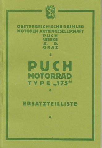 Puch 175 (Vorkrieg) Ersatzteilkatalog