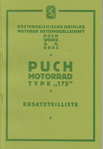 Puch 175 (Vorkrieg) Ersatzteilkatalog