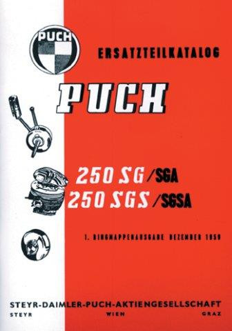 Puch 250 SG, SGS, SGA, SGSA, Ersatzteilkatalog