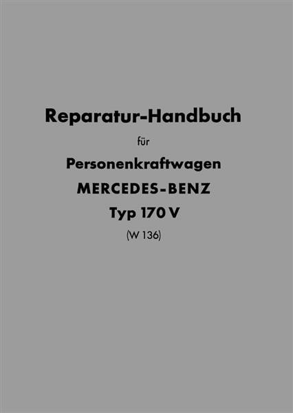 Mercedes-Benz 170V (W136) Reparatur-Handbuch