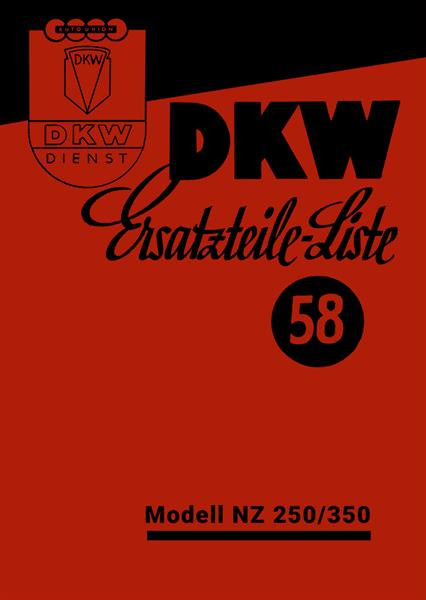 DKW NZ250 und NZ350 Ersatzteilkatalog