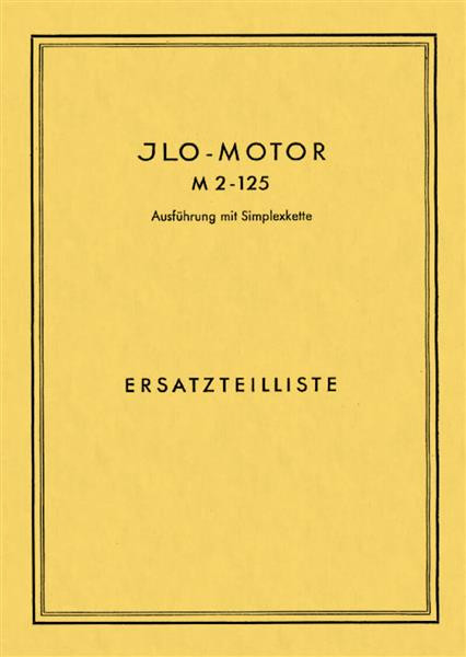 ILO M2-125 Ersatzteilliste